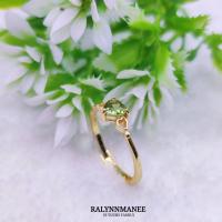 ราคา RP002 แหวนพลอยเพอริดอทแท้ ( Natural Peridot ) ตัวเรือนเงินแท้ 925 ชุบทองคำขาว,ชุบทอง,ชุบพิงค์โกลด์ งานสั่งทำ (21481469065)