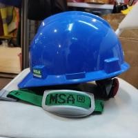 ราคา หมวกกันน็อค MSA Fullset Blue/ MSA Project Helmet Inner Fastrak plus สายรัดคาง SNI (40409396193)