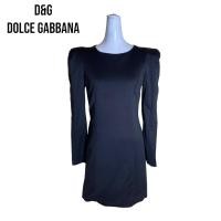 ราคา D&G Dolce&Gabbana เดรสแขนยาวสีดำ (22883890858)