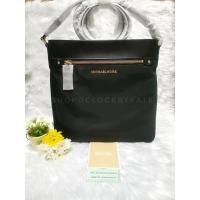 ราคา ลดราคาเทๆ ไม่อยากเก็บแล้ว! ของแท้ ของใหม่ % Michael Kors Connie Nylon Messenger Crossbody Bag Black (10234663764)