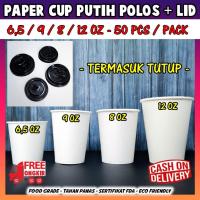 ราคา ถ้วยร้อนกระดาษ 6.5/8/9 ออนซ์ + LID / ถ้วยกาแฟกระดาษ / ถ้วยร้อนกระดาษธรรมดา + LID / LID CUP ถ้วยกระดาษเนื้อหาแก้วร้อน 50 ชิ้น (42422093341)