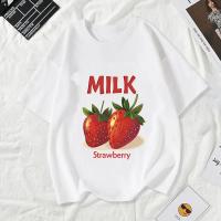 ราคา [โปรโมชั่น]เสื้อ Strawberry เสื้อน่ารัก แท้ cotton 100% เสื้อยืดพิมพ์ลาย 179บาท ส่งฟรี รัดรูป ดับกลิ่น+ต้านเชื้อ แห (29829306424)
