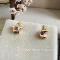 ราคา ต่างหูดาวเดือนพลอยแทนซาไนท์ ( Tanzanite )3 mm. (20685717945)