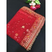 ราคา Dupatta ผ้าคลุมหน้าเจ้าสาว งานแฮนด์เมดจากอินเดีย พร้อมส่งในไทย (29656030649)