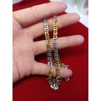 ราคา สร้อยสแตนเลสแบนลายนอก 6 มิลยาว 26 นิ้ว (4147975871)