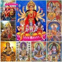 ราคา Hindu Gani Skarishna 5D DIY ประดิษฐ์เพชรจิตรกรรมชุด,รอบเพชร Rhinestone วางลูกปัดภาพวาด Cross Stitch ศิลปะหัตถกรรมสําหรับ Home Wall Decor (42016540203)