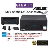 ราคา ASUS Mini PC PN63-S1-B-S5129MD_BareBone (Intel Core i5 Gen11, No RAM, No HDD, No OS) ประกันศูนย์ ASUS 3 ปี (26016412852)