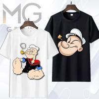ราคา POPEYE The Sailor Man และ OLIVE เสื้อยืดผักโขมการ์ตูน Premium Popeye เสื้อชาวประมง PY5-7 (41622647136)