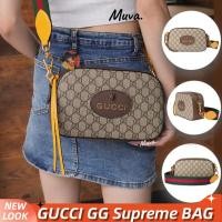 ราคา กุชชี่Gucci Neo Vintage GG Supreme Women/Shoulder Bag Unisex/กระเป๋าสะพาย/กระเป๋า Messenger (27276300413)