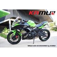 ราคา 86. ชุดเกียร์โยง KAMUI คาร์บอนแท้ ตรงรุ่น NINJA650 Z650 ปรับระดับพักเท้า หัวเกียร์พับได้ พักเท้าพับได้ เกียร์โยง (5602501253)