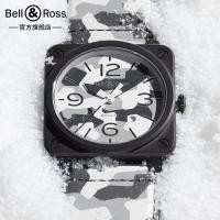 ราคา Bell Ross Bell Ross Swiss Square Automatic Mechanical Watch นาฬิกาข้อมือกีฬาผู้ชาย Aviation Camouflage (41619781559)