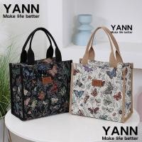 ราคา ยัน1 กระเป๋าใส่ข้าวกลางวัน,ความจุขนาดใหญ่ผีเสื้อพิมพ์ถุงฉนวนกันความร้อน,กระเป๋าถือกล่องอาหารกลางวันผ้าใบกันน้ําแบบพกพาส (28583193526)