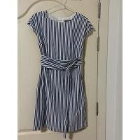 ราคา มือสอง เดรสลายทาง G2000 size 38 สีน้ำเงินขาว (28386232302)