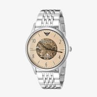 ราคา Emporio Armani นาฬิกาข้อมือผู้ชาย Dress Beige Skeleton Dial Silver รุ่น AR1922 (6335958693)
