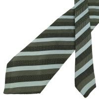 ราคา เนคไท Lanvin Silk Grey Blue Black Stripe France เนคไทแบรนด์เนม ของแท้ (26939538653)