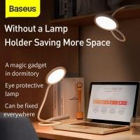 ราคา Baseus Universal Flexible Hose Desk Lamp โคมไฟ Foldable Dimmable Touch Table Lamps โคมไฟตั้งโต๊ะ 4000K Eye Protection ไฟ led Study Lamp LED Table Light (4543988011)