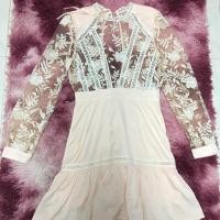 ราคา Dress กระโปรงสั้น ลูกไม้ซีทรู ป้าย Roselani (3939971788)