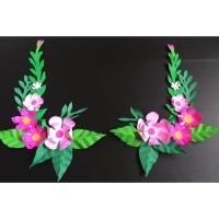 ราคา ดอกไม้ กระดาษ DIY จัดบอร์ด มุมบอร์ด backdrop งานแต่ง (6838618806)