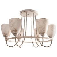 ราคา LUZINO โคมไฟแขวนเพดานพลาสติก E27x6 รุ่น 1842/6C สีขาว - ทอง (19418039246)