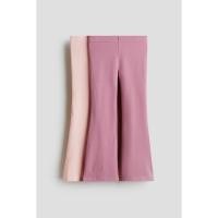 ราคา H&M(เอชแอนด์เอ็ม) ชุดกางเกงเลกกิ้งจอร์ซี่แบบแฟลร์ 2 ชิ้น Girls 2-pack flared jersey leggings 1291272_2 (44067018846)