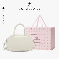 ราคา CORALDAISY กระเป๋าผู้หญิง กระเป๋าถือ 2025 สายสะพายไหล่ยาว กระเป๋าสะพายข้างทรงแข็ง กระเป๋าโบว์ลิ่ง (26192401793)