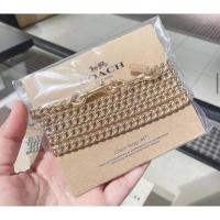 ราคา New สายโซ่สีทอง Coach แท้ 100% (13742729733)