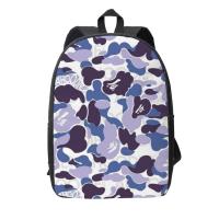 ราคา Bape Backpack Printing School Student Bag 17 Inch For Man/Kid/Girl/Boy/Woman Cool Design Casual Daypack (28679144623)