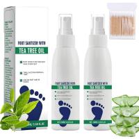 ราคา 2Pcs Foot Sanitizer Spray With Tea Tree Oil,Contains Natural Tea Tree Oil And Aloe Vera,Clear Foot Sanitizer Spray,Quick Antiperspirant To Remove Odor And Improve Perspiration (27741299537)