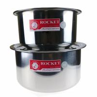 ราคา ใช้โค้ด CPHLFEB ลดเพิ่ม 10% !Rocket ชุด หม้อแขก สแตนเลส เครื่องครัวสแตนเลส หม้อสแตนเลส เบอร์26-30 #200 (529114964)
