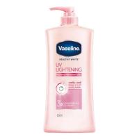 ราคา vaseline healthy white uv lightening 600 ml ของใหม่ (6770433393)