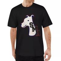 ราคา เสื้อยืดแขนสั้นคอกลม2023เสื้อยืดแฟชั่นใหม่smileyhound greyhound เสื้อยืด ของแท้ มือ1Cotton 100% (40722329659)