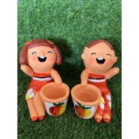 ราคา ตุ๊กตาดินเผาคู่ชาย-หญิง 1 คู่ ขนาด 7 นิ้ว (14088087316)