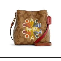 ราคา กระเป๋าสะพายข้าง COACH C6835 MINI TOWN BUCKET BAG IN SIGNATURE CANVAS WITH COACH RADIAL RAINBOW (19671683098)