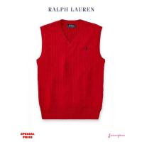 ราคา RALPH LAUREN CABLE-KNIT COTTON SWEATER VEST (BOY SIZE) (1012461299)