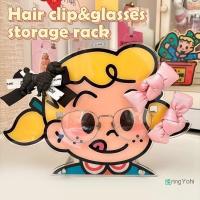 ราคา AringYohi] การ์ตูนแว่นตาจัดเก็บชั้นวาง Kawaii อะคริลิคคลิปผมผู้ถือ Stand Up Multifunctional Rack ห้องนอน Organizer เครื่องใช้ในบ้านใหม่ (43269627360)