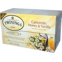 ราคา [แยกซอง/ยกกล่อง] Twinings, Herbal Tea, Camomile, Honey & Vanilla, Caffeine Free (5425023999)