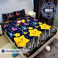 ราคา NF ชุดผ้าปูที่นอนคุณภาพหมอนหนุนเด็กลายน่ารัก Nice Motif SHOOTING STAR Disperse ผ้าปูที่นอน 120 160 180 200 (28965149771)