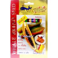 ราคา เมล็ดพันธุ์มะละกอ แขกดำ ผลใหญ่ ดก เนื้อสีส้ม หวาน อร่อย 20 เมล็ด (2007229927)