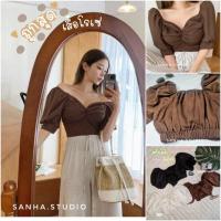ราคา คุ้มสุด ผ้าดีมาก[รีบของหมดไว]เสื้อครอป รุ่นโรเซ่ ผ้าทรงสวย ไม่ต้องรีด ผ้านิ่ม สาวมินิมอลใส่ปังสุด (7768306635)