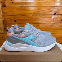 ราคา DIADORA รองเท้าผู้หญิง DIADORA MARCO GREY BLUE WHITE รองเท้าผ้าใบผู้หญิง RUNNING SPORTY ORIGINAL (41567329155)