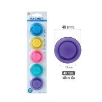 ราคา เม็ดแม่เหล็ก วงกลมสีใส ขนาด 40 mm. แม่เหล็กติดบอร์ด แม่เหล็กติดกระดาน แม่เหล็กกลม Magnet (21781513893)
