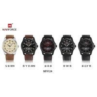 ราคา นาฬิกาผู้ชาย naviforce watch แท้ NF9124 สายหนัง มีไห้เลือก 5 สี สินค้าพร้อมส่ง (3704662402)