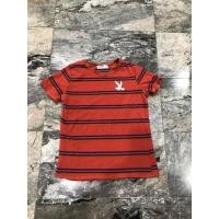 ราคา เสื้อยืดสีแดงลายทาง ปักนกมือสอง (11919493523)