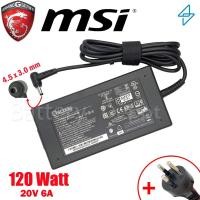 ราคา MSI Adapter ของแท้ สำหรับ MSI Cyborg 15 A12VF, A13VEK, A13VFK / MSI Cyborg 14 A13VF 120W 4.5 สายชาร์จ MSI, อะแดปเตอร์ (23887030628)