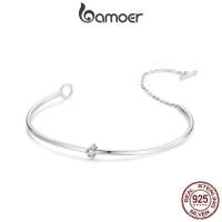 ราคา Bamoer สร้อยข้อมือเงินแท้ 925 ประดับลูกปัดเพทาย แวววาว เครื่องประดับ สําหรับผู้หญิง (25553847061)
