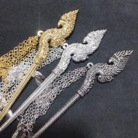 ราคา ปิ่นปักผมพญานาค สีทอง เงิน เงินรมดำ งานสวยมาก (2494769147)