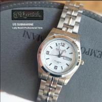 ราคา นาฬิกาผู้หญิง US SUBMARINE รุ่น SUB-006L นาฬิกาข้อมือ ตัวเรือนและสายสแตนเลสแท้ สีเงิน มีวันที่ กันน้ำ 100% ของแท้ (25009356903)