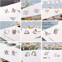 ราคา 20 สไตล์ S925 เงินสเตอร์ลิงสตั๊ดต่างหูแฟชั่น Simple Leaf ต่างหูสาวผู้หญิงเครื่องประดับ (24746746921)