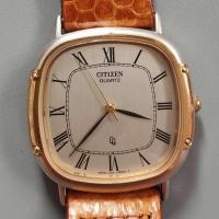 ราคา นาฬิกาญี่ปุ่นมือสอง Vintage Citizen ตัวเรือนสี่เหลี่ยม หน้าโรมัน เรียบหรู สภาพสวย กระจกสวยใส ระบบควอตซ์ สายใหม่หนังงูแท้ (41409146562)