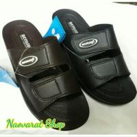 ราคา [มีเก็บเงินปลายทาง] รองเท้าแตะสวมหนังผู้ชาย Aerosoft4141 (5306162175)